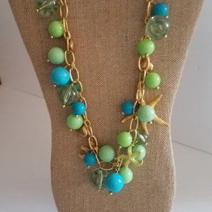 J Crew Sea Foam Treasures Necklace - Statement